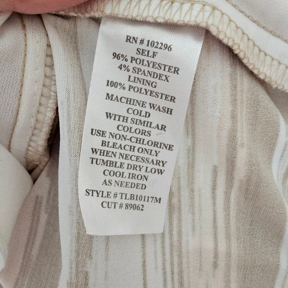 Women's Connected Apparel Dress Size 6 Brown White Tan - Picture 9 of 9